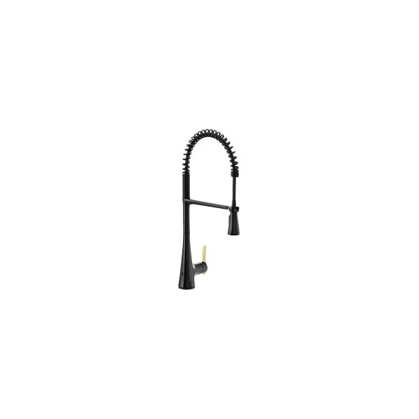 Sinema One-Handle Kitchen Faucet in Matte Black